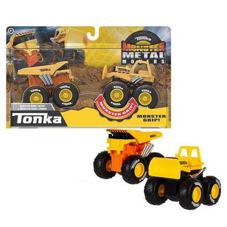 Tonka Metal Movers Monster Combo Pack, Construction Zone (Dump Truck & Front Loader)