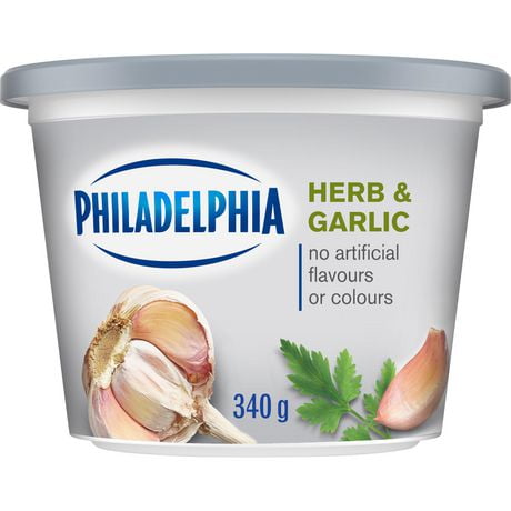 Philadelphia Herb & Garlic Cream Cheese Product, 340g