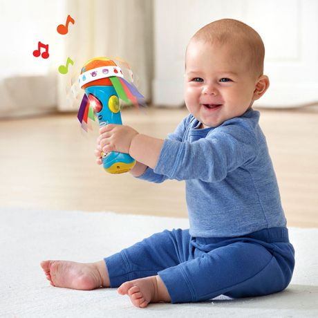 baby babble and rattle microphone