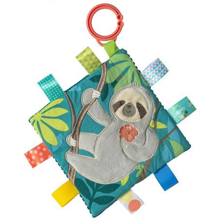 Mary Meyer - Baby Taggies Crinkle Me - Soothing, Sensory Toy, Crinkle Paper and Squeaker, Stroller and Car Seat Toy - Molasses Sloth