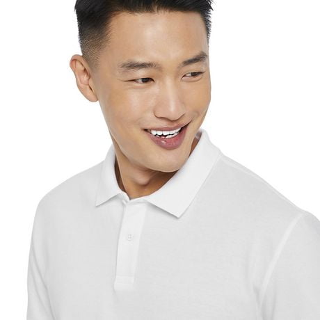 George Men's Short Sleeve Solid Pique Polo | Walmart Canada