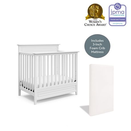 Storkcraft Petal 5 In 1 Convertible Mini Crib With Bonus Crib