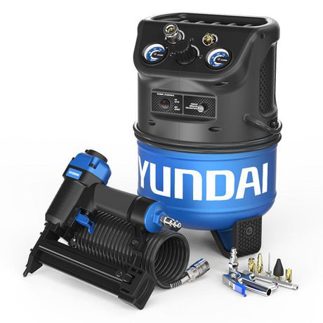 Hyundai Power Equipment AIRHHC2NECCD 2 Gallon cloueur compresseur Kit