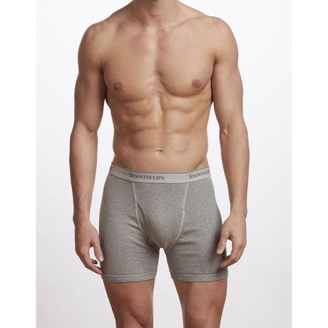 Stanfield's Men's Premium 100% Cotton Boxer Brief Underwear - 2 Pack