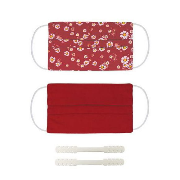 2 pack reusable face mask and 2 pack mask holders for children