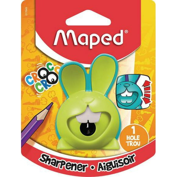 Maped Croc Croc Innovation Sharpener - Green, 1 hole - Green