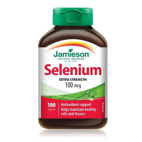 Jamieson Selenium 100 mcg Caplets, 100 Tablets