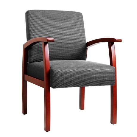 TygerClaw Mid Back Fabric Guest Chair (Cherry)