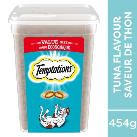 Gâteries pour chats Temptations saveur de thon délicieux 454g