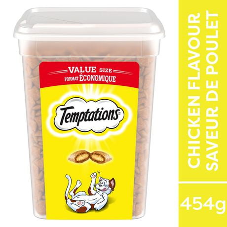Gâteries pour chats Temptations saveur de poulet savoureux 454g