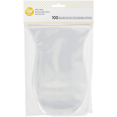 Wilton Clear Shaped Treat Bags, Treat Bags, 100-Count
