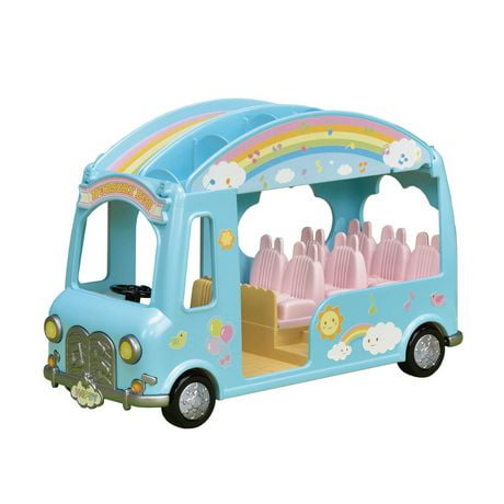 Calico Critters Sunshine Nursery Bus Toy Vehicle for Dolls