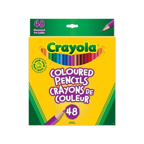 Crayola Coloured Pencils, 48 Count, 48 coloured pencils