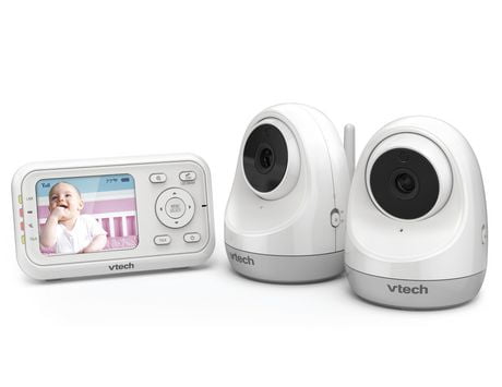 2.8 video baby monitor with two cameras
