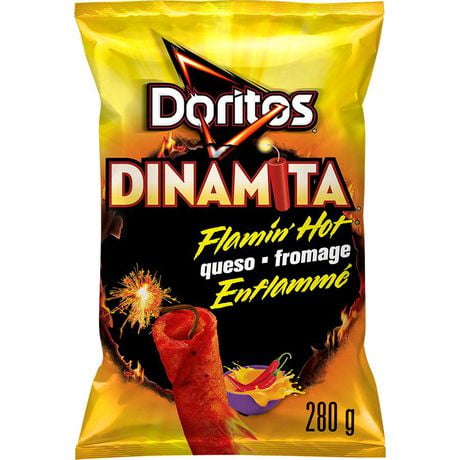 DORITOS DINAMITA® FLAMIN’ HOT® Queso Rolled Tortilla Chips | Walmart Canada