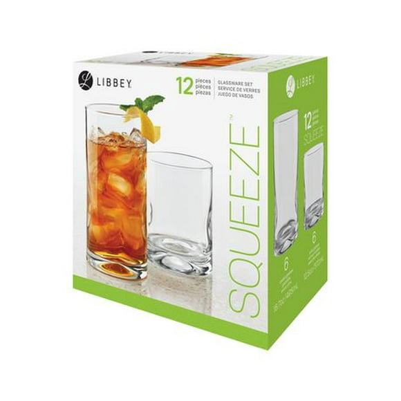Libbey Glass Squeeze set/12, Squeeze set/12