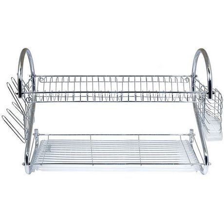 Better Chef DR-22 2-Tier Dish Rack, 22-Inch, Chrome