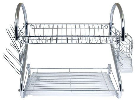 Better Chef Dr 16 2 Tier Dish Rack 16 Inch Chrome Walmart Canada