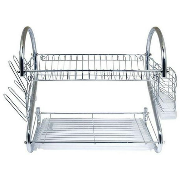 Better Chef DR-16 2-Tier Dish Rack, 16-Inch, Chrome