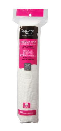 beauty equate rounds exfoliating cotton walmart