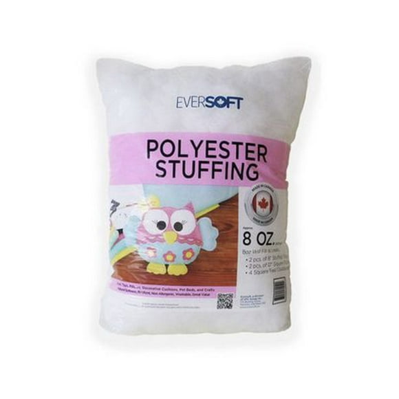 Eversoft Polyester Stuffing - 8 oz., 0.5 lb Polyester Fibrefill