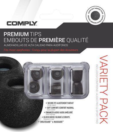 Comply Memory Foam Tips Variety Pack M Walmart Canada