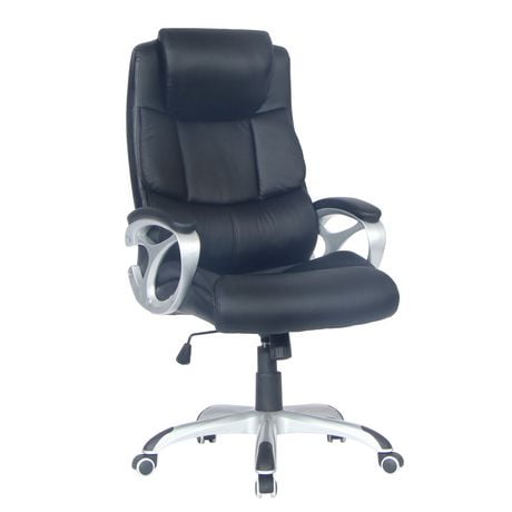 TygerClaw Executive High Back PU Leather Office Chair