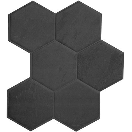 Smart Tiles Peel and Stick Backsplash Wall Tiles, Hexa Walton, 4-Pack