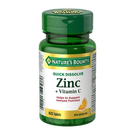 Zinc + Vitamin C, 60 Tablets