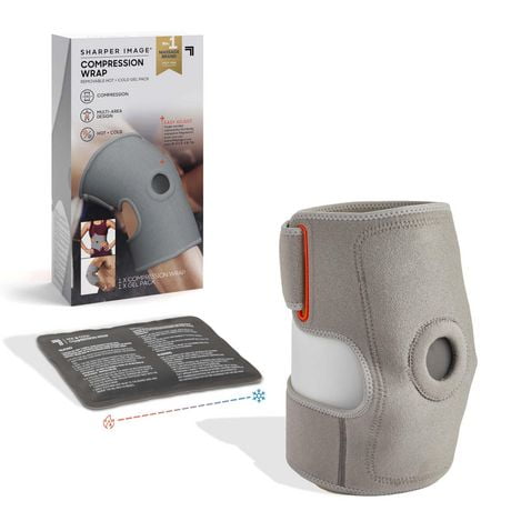 Sharper Image Compression Wrap With Removable Hot and Cold Gel Pack