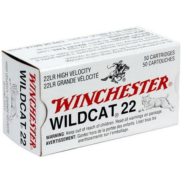 Winchester Wildcat 22 Long Rifle 40-Grain Lead Round Nose Ammunition
