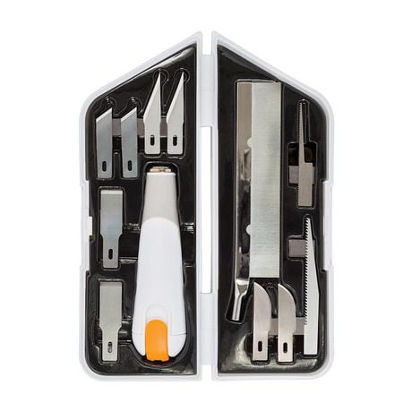 Fiskars Heavy-duty Easy Change Detail Knife Set – DIY (11 blades), Thoughtfully designed.