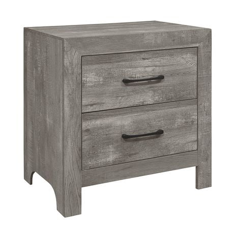 Topline Home Furnishings Topline Home Furnishing Rustic Grey Nightstand Rustic Grey