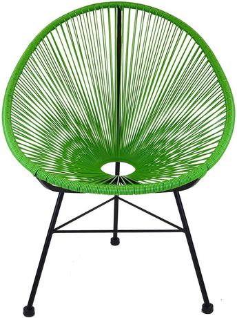 green wire chair