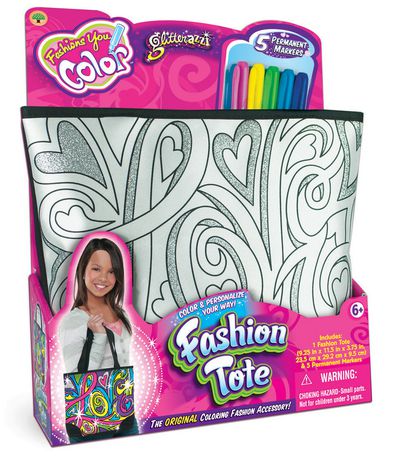 Fashions You Color Tote Medium Bag | Walmart Canada