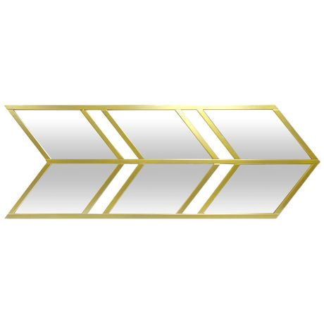 hometrends 10"x30" Gold Arrow Mirror