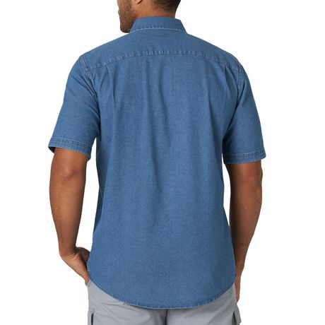 Wrangler Men's Short Sleeve Denim Shirt | Walmart Canada