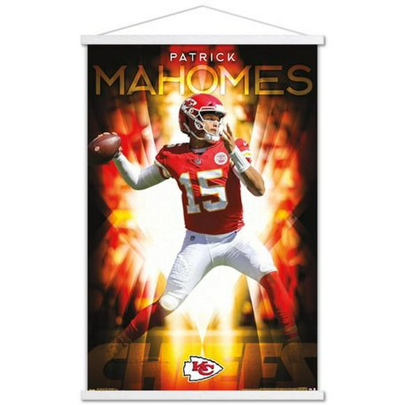 NFL Kansas City Chiefs - Patrick Mahomes II 18 Wall Poster, 22.375" x 34" Framed