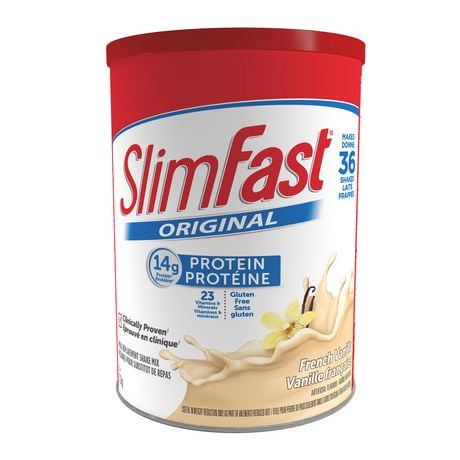 SlimFast Original French Vanilla Meal Replacement Shake Mix, 1.2 kg - 36 servings