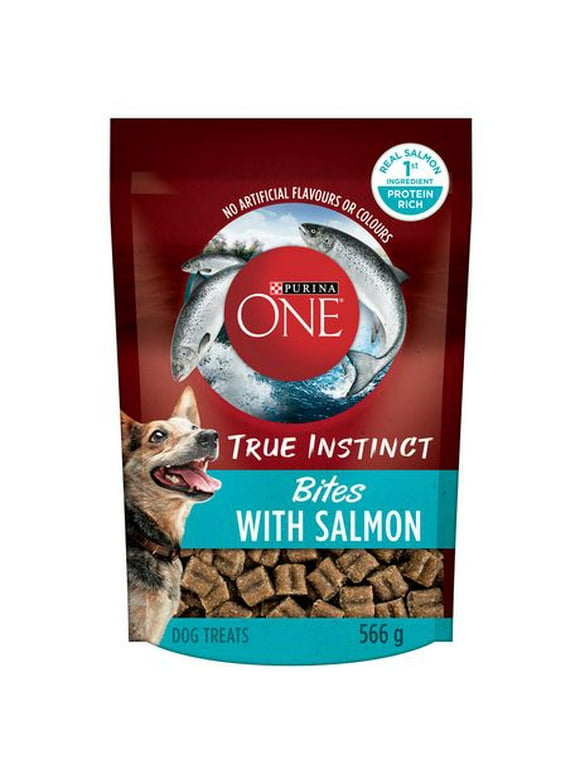 Purina ONE True Instinct Salmon Bites, Dog Treats, 198-566 g