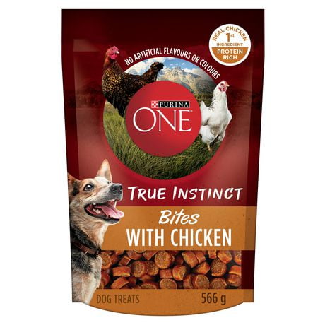 Purina ONE True Instinct Chicken Bites, Dog Treats, 198-566g