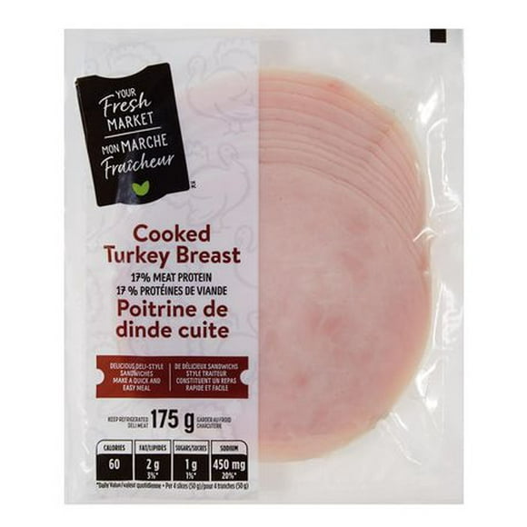 Your Fresh Market Cooked Turkey Breast, 175 g