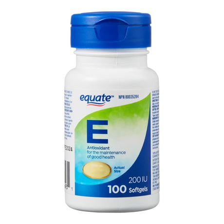 Equate Vitamin E 200 IU, 100 Softgels