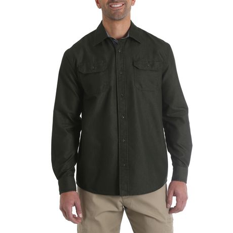 Wrangler Men's Longsleeve Twill Shirt | Walmart Canada