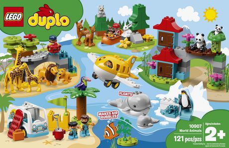 LEGO Duplo Town World Animals 10907 121 Piece Building Bricks