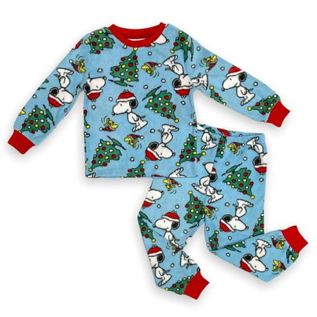 Peanuts Toddler Boy's 2-Piece, Long Sleeve Pajama Set