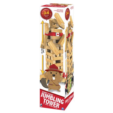 Giant Sized Jumbling Tower Game Walmart Exclusive, for Ages 6 and