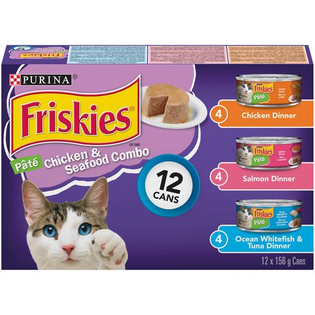 Friskies Chicken & Seafood Combo Variety Pack, Wet Cat Food 12 X 156G Other