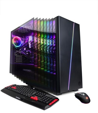 CyberpowerPC Gamer Supreme Liquid Cool SLC10340CPG w/ Intel i7-9700K 3 ...