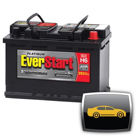 EverStart AUTO PREM MAXX AGM-H6, 12 Volt, Car Battery, Group Size AGM 48/H6, 760 CCA, Group Size 48/H6 AGM ,760 CCA